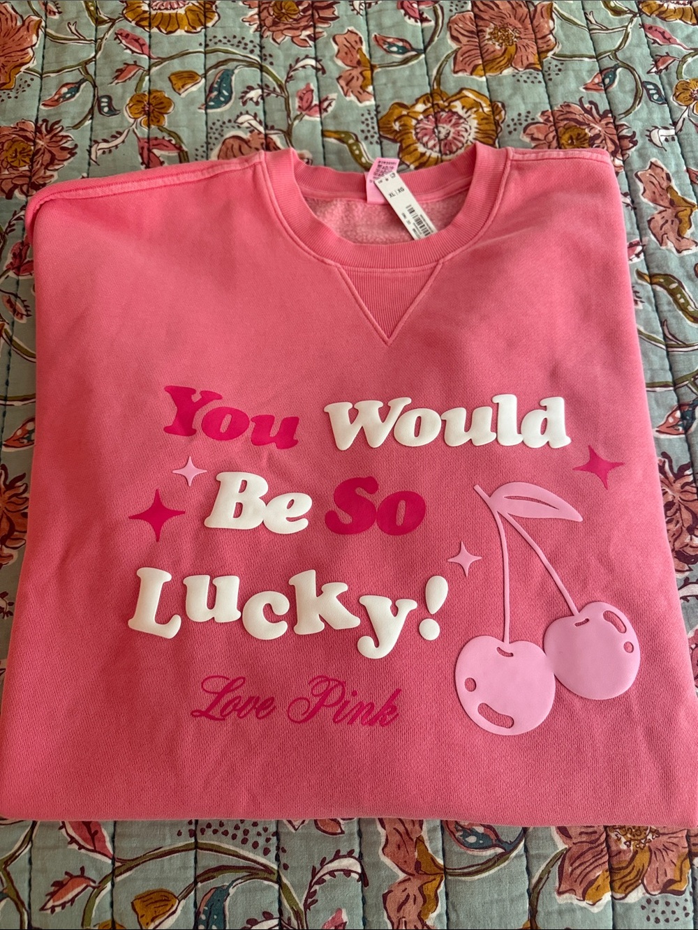 Victoria's Secret PINK Crewneck Sweatshirt - Bubblegum Pink